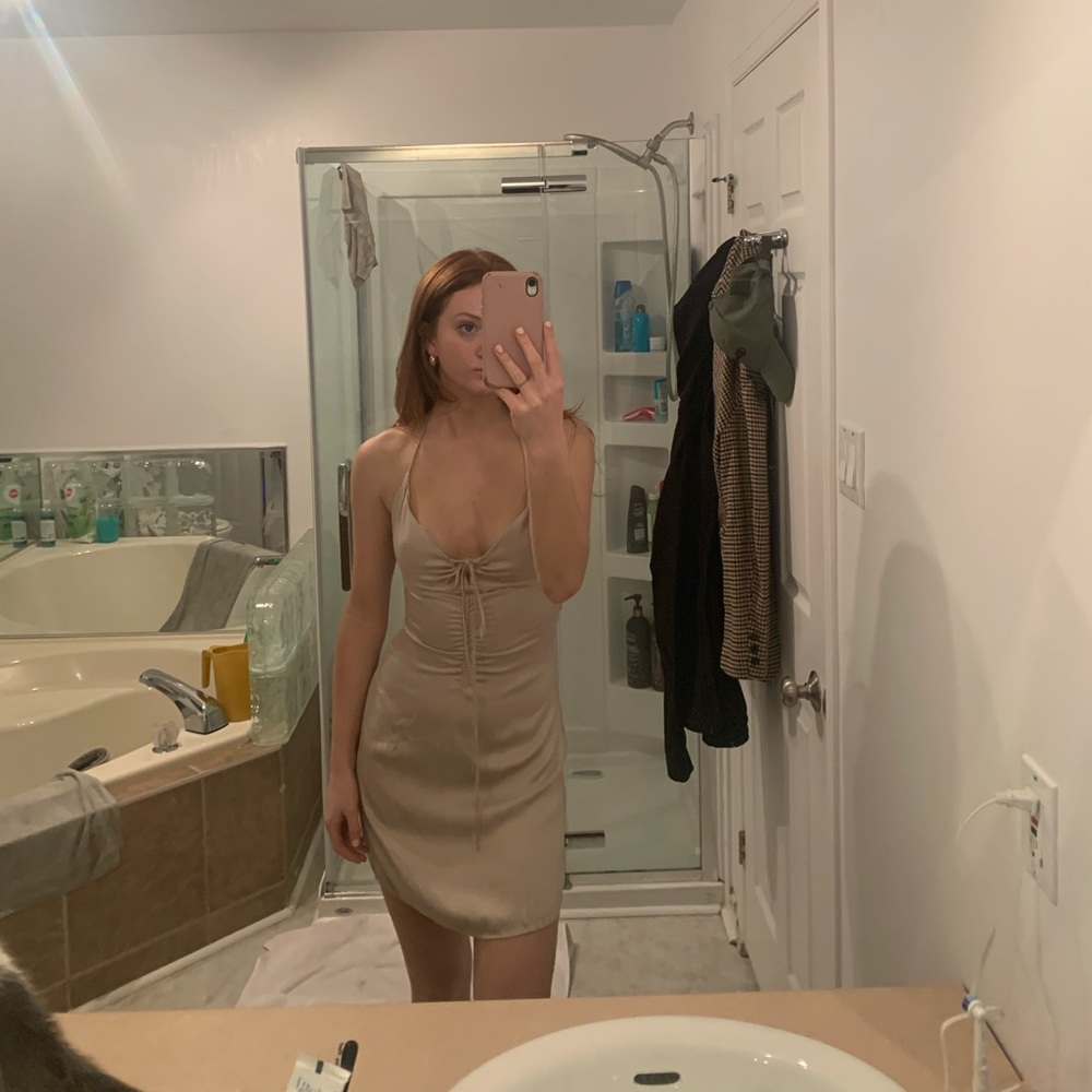 ZARA RUCHED MINI DRESS - Picture 5 of 7